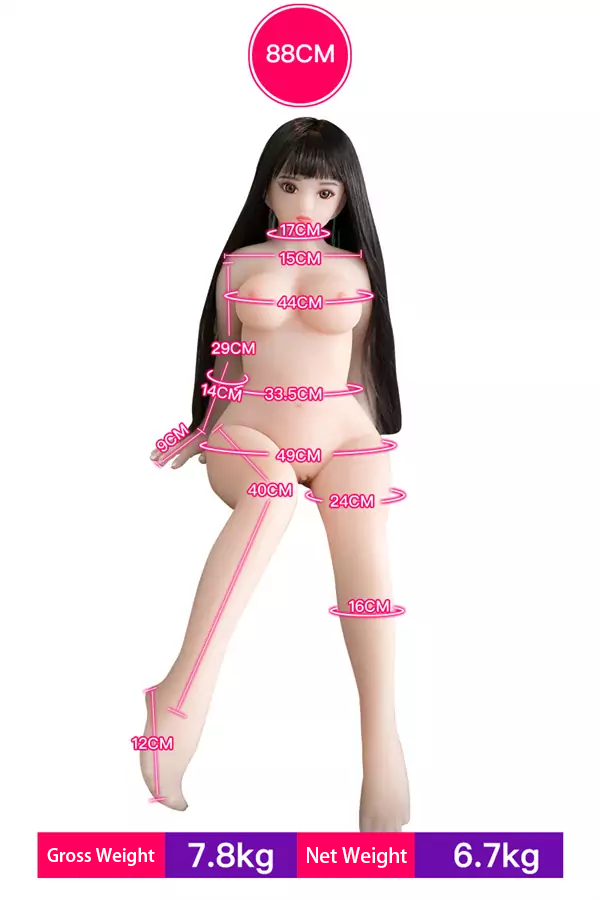 2.88ft doll size